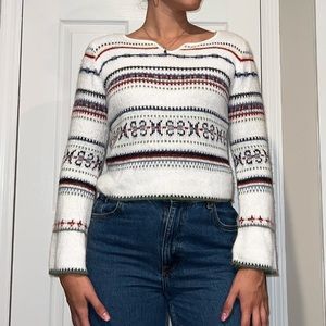 Vintage Y2K multicolor striped sweater